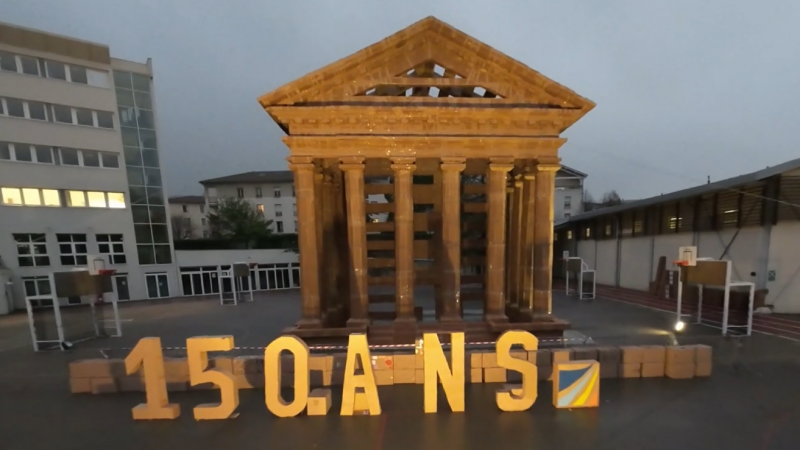 L'événementiel par ACTUA DRONE - filmer les oeuvres d'élèves d'une école vers Vienne